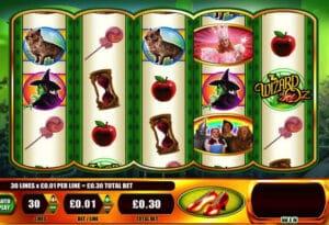 Wizard Of Oz video slot