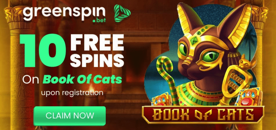 10 free spins on signup book of cats