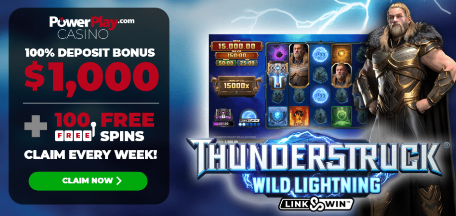 Thunderstruck 100 Free Spins PowerPlay